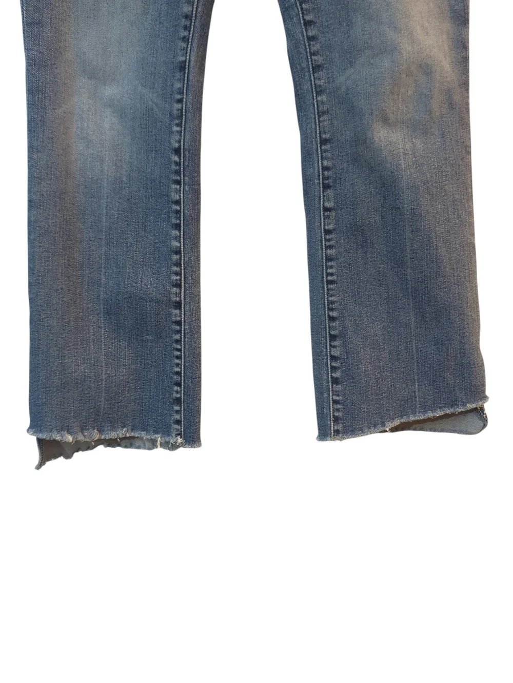 MOTHER The Insider Crop Step Fray Jeans 28 Walking On Coals Bootcut Quiet Luxury - Picture 3 of 10